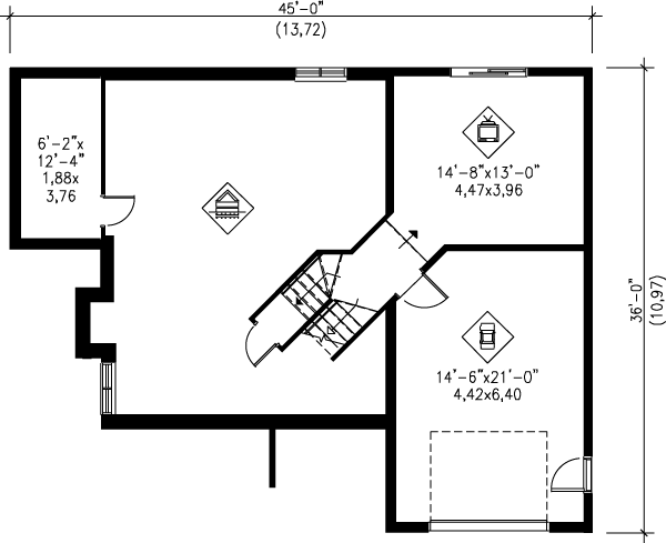 lower floor house blueprint