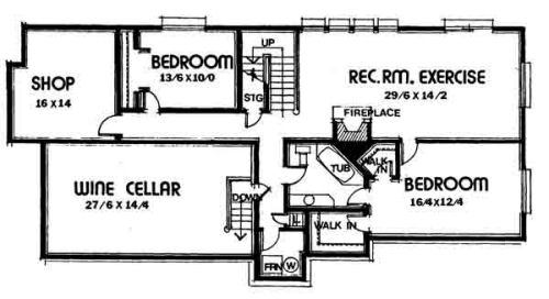 lower floor house blueprint