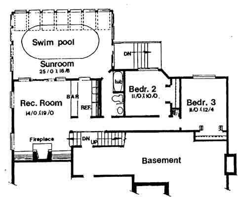 lower floor house blueprint