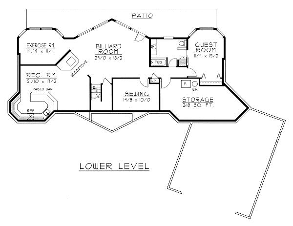 lower floor house blueprint