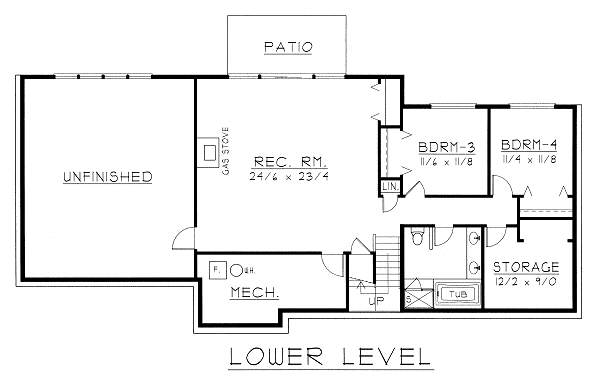 lower floor house blueprint