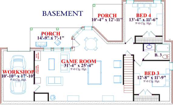 lower floor house blueprint