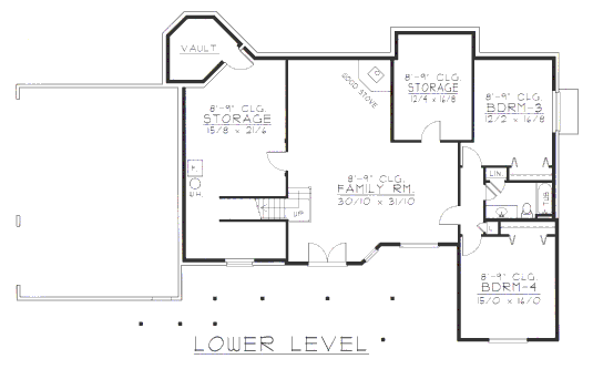 lower floor house blueprint