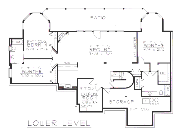 lower floor house blueprint