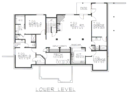 lower floor house blueprint