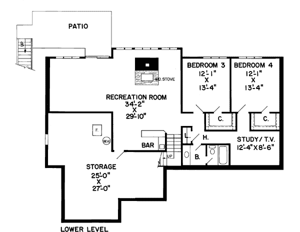 lower floor house blueprint