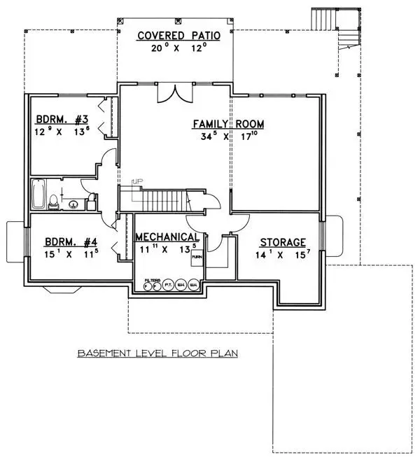 lower floor house blueprint