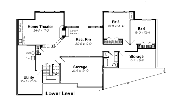 lower floor house blueprint