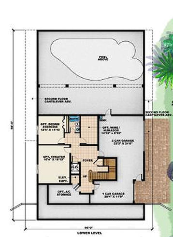 lower floor house blueprint