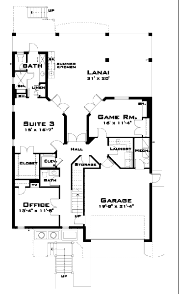 lower floor house blueprint