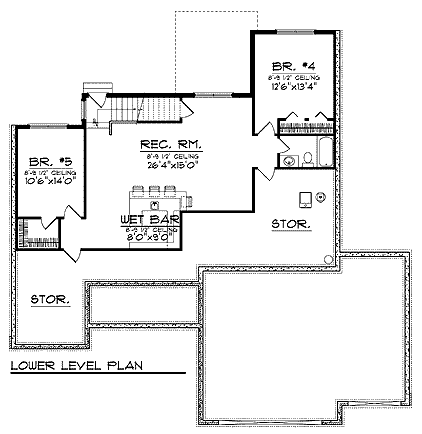 lower floor house blueprint