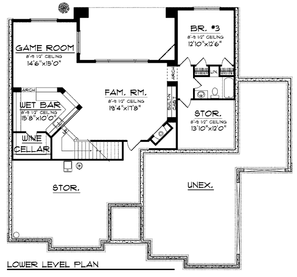 lower floor house blueprint