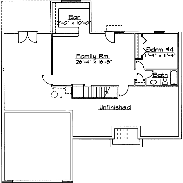 lower floor house blueprint