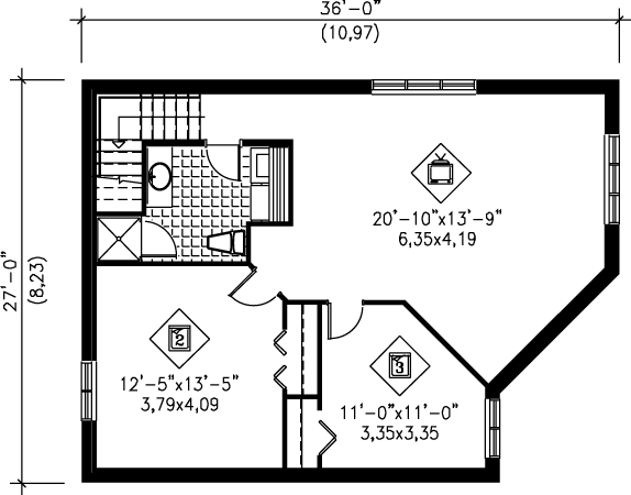 lower floor house blueprint