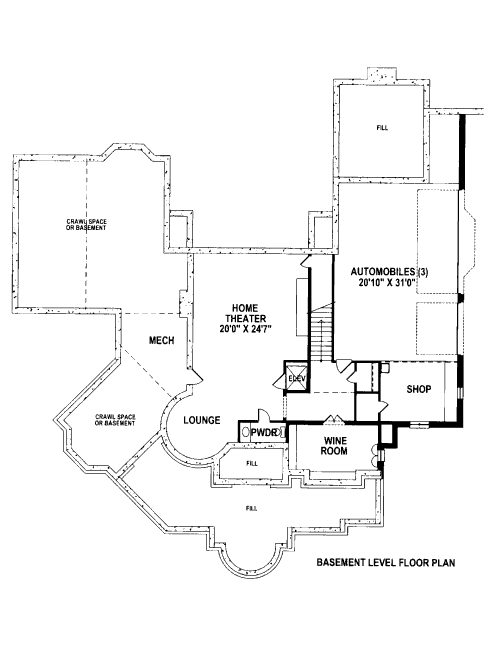 lower floor house blueprint