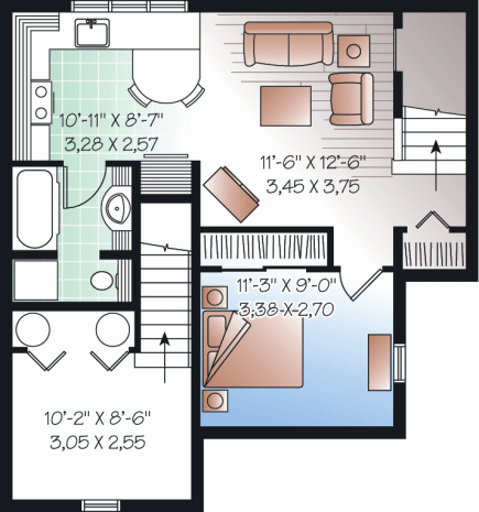 lower floor house blueprint