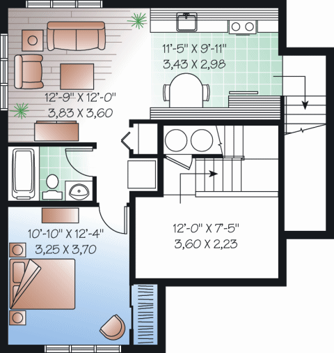 lower floor house blueprint