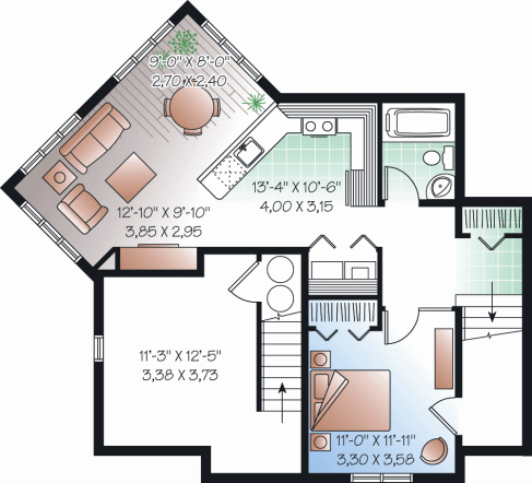 lower floor house blueprint