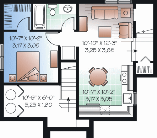 lower floor house blueprint