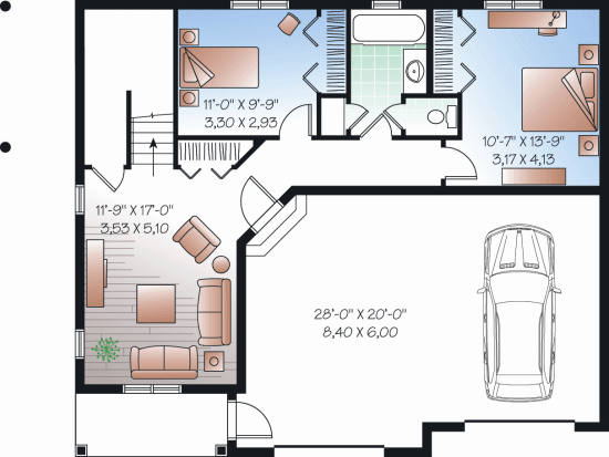 lower floor house blueprint