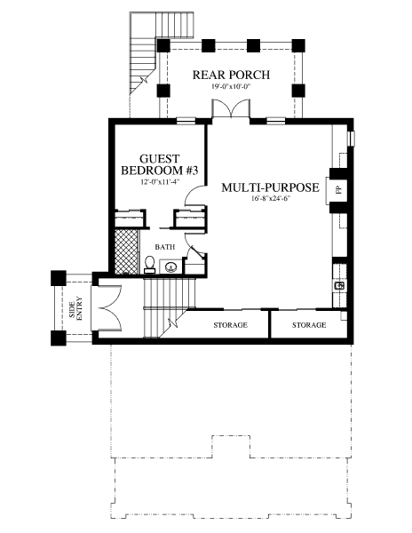 lower floor house blueprint