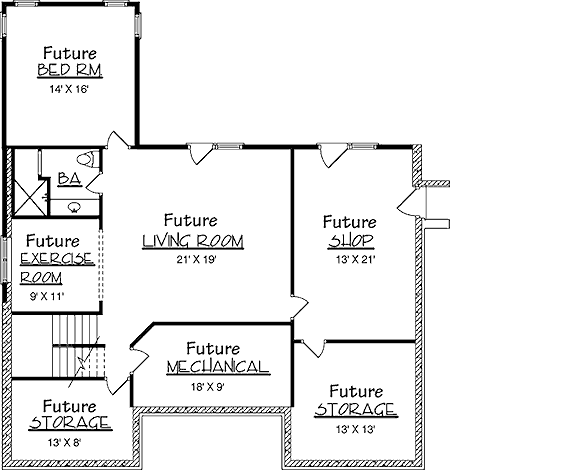 lower floor house blueprint