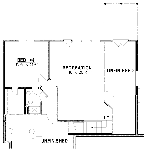 lower floor house blueprint