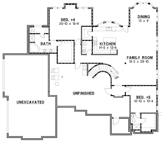 lower floor house blueprint