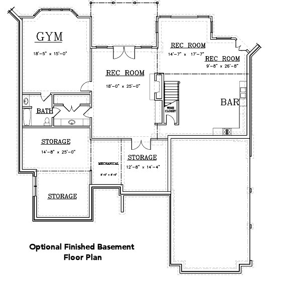 lower floor house blueprint