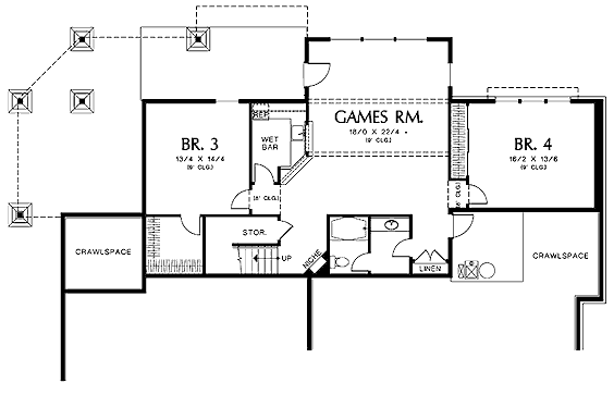 lower floor house blueprint