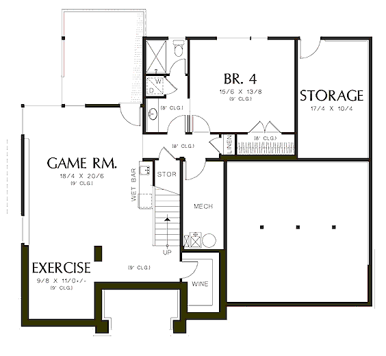 lower floor house blueprint