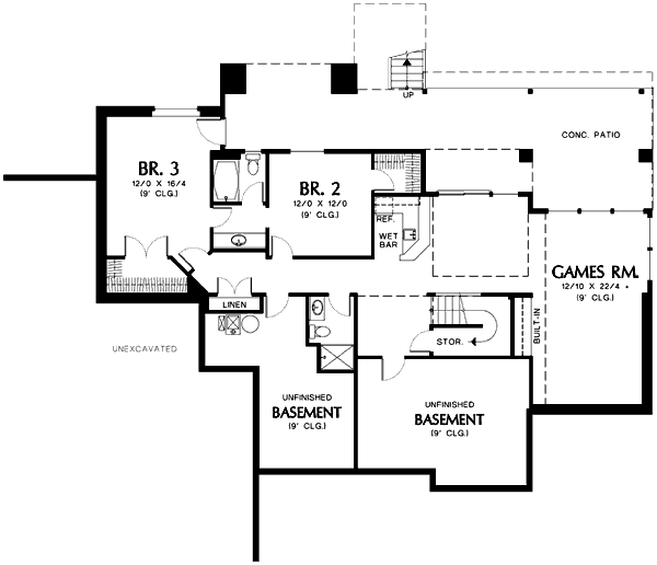 lower floor house blueprint