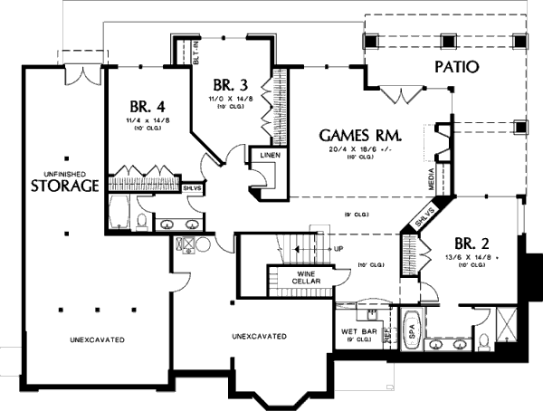 lower floor house blueprint