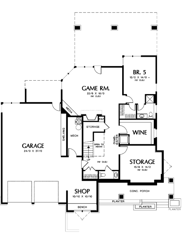 lower floor house blueprint