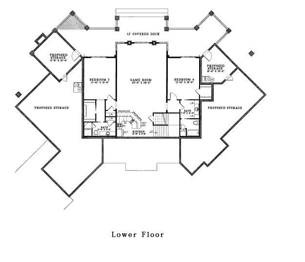 lower floor house blueprint