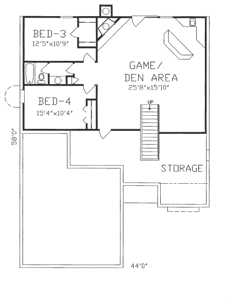 lower floor house blueprint