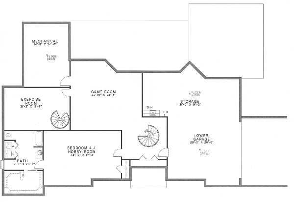 lower floor house blueprint