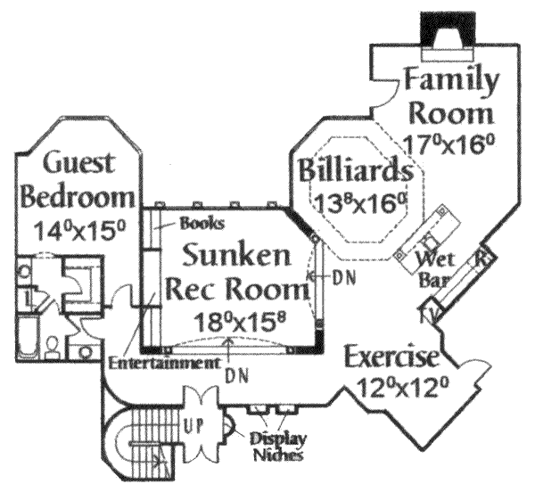 lower floor house blueprint