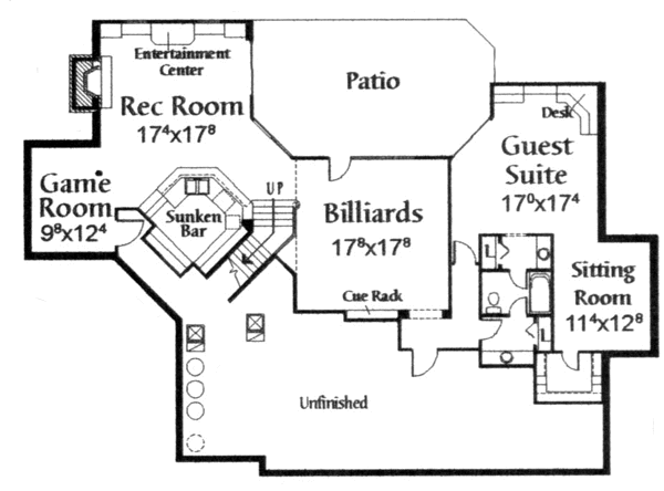 lower floor house blueprint