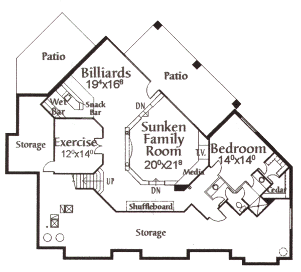 lower floor house blueprint