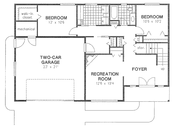 lower floor house blueprint