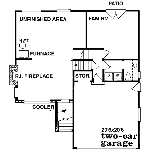 lower floor house blueprint
