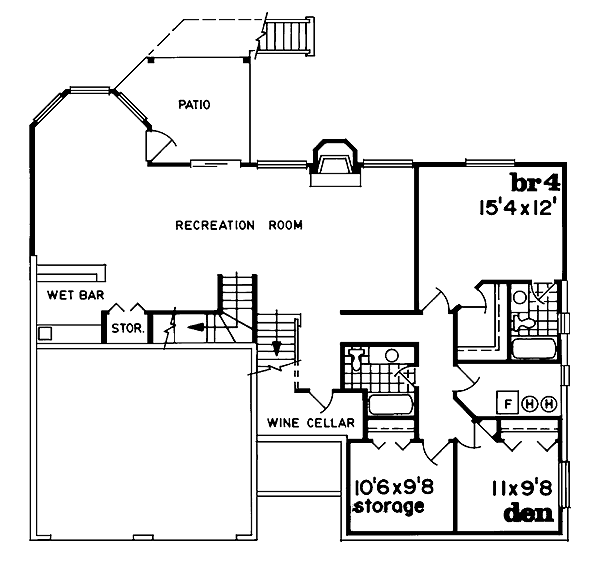 lower floor house blueprint