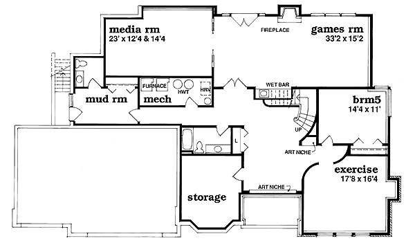 lower floor house blueprint