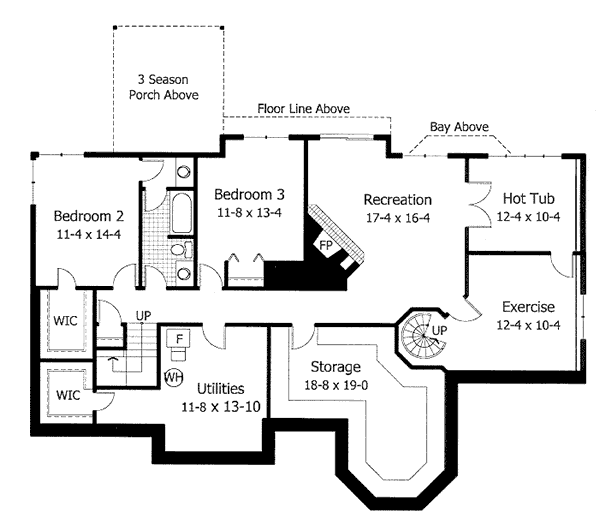 lower floor house blueprint