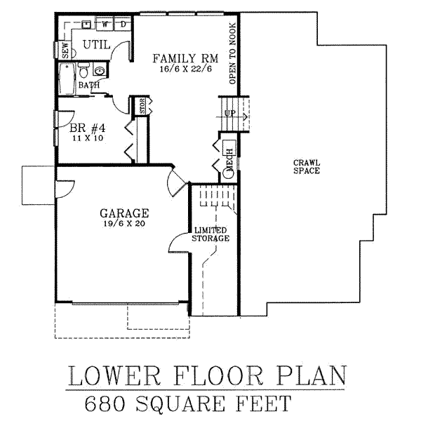 lower floor house blueprint