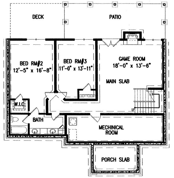 lower floor house blueprint