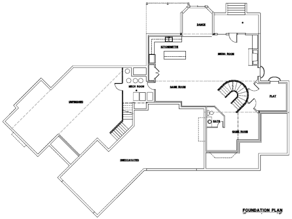 lower floor house blueprint