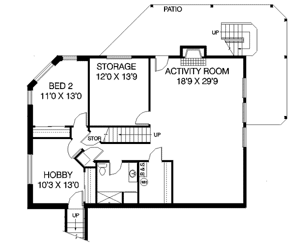 lower floor house blueprint