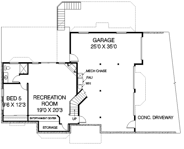 lower floor house blueprint